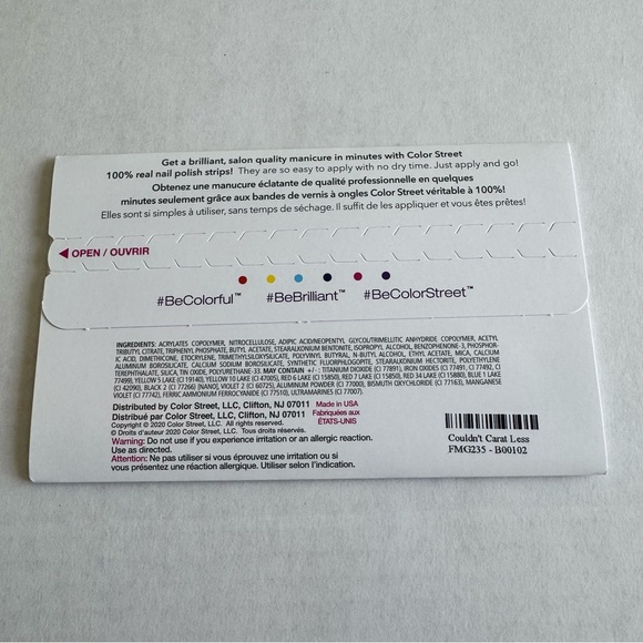 *Retired* Color Street: Couldn’t Carat Less | White Glitter Party Winter Sparkle - Picture 4 of 16